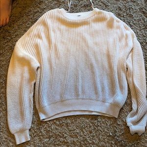 H&M ombré white/light blue knitted sweater